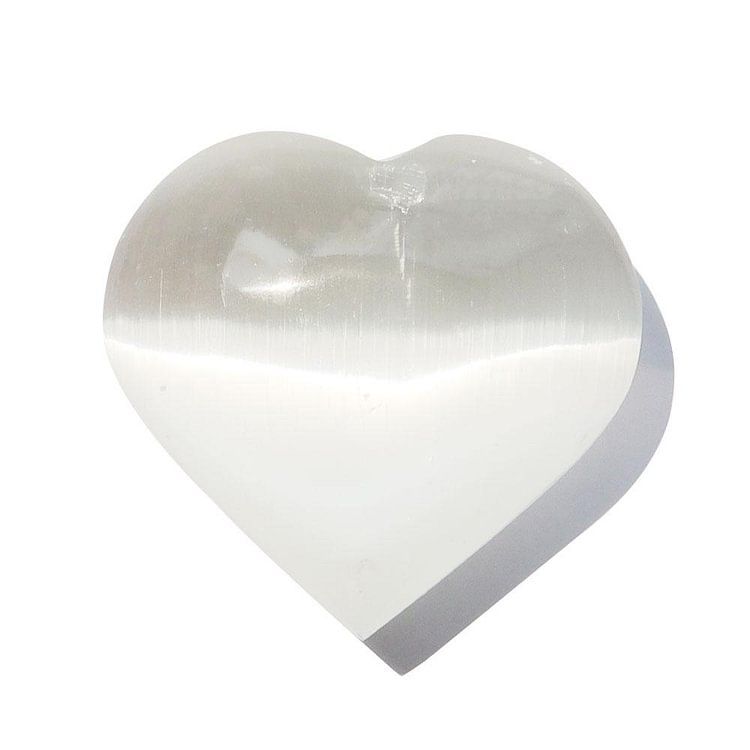 Natural Polished White Selenite Carved Heart Crystal wholesale suppliers
