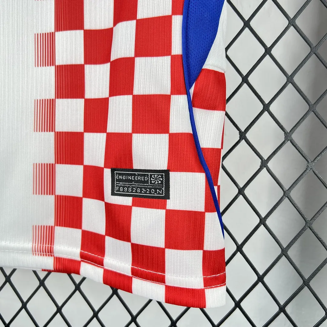 2026 Croatia Home Kids Kit Soccer Jersey Thai Quality