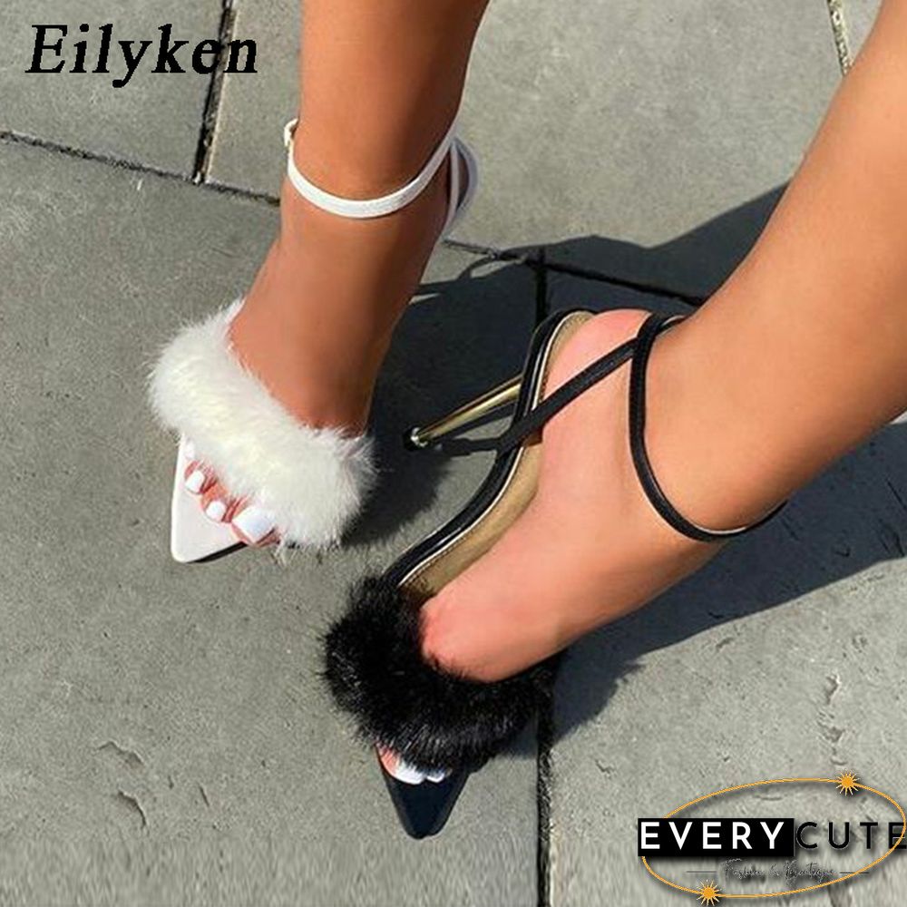 New Pink White Women Sandals