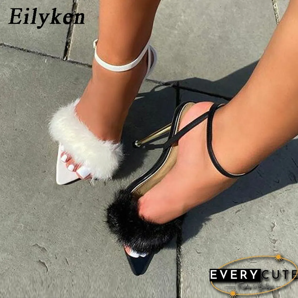 New Pink White Women Sandals