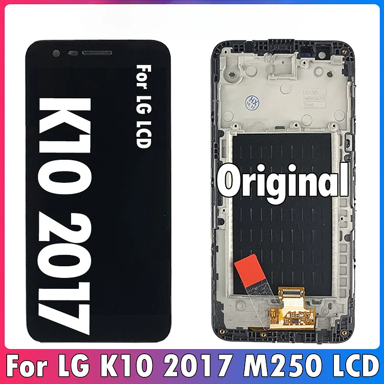 5.3" Original For LG K10 2017 LCD Display Touch Screen Digitizer Assembly With Frame For LG M250 X400 LCD Screen Replacement