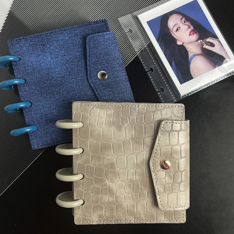 Fromthenon Storage Album Photo Mushroom Holes Loose Leaf Album Chase The Star 4 Inch 1 Grid  Notebook Card Storage Supplies