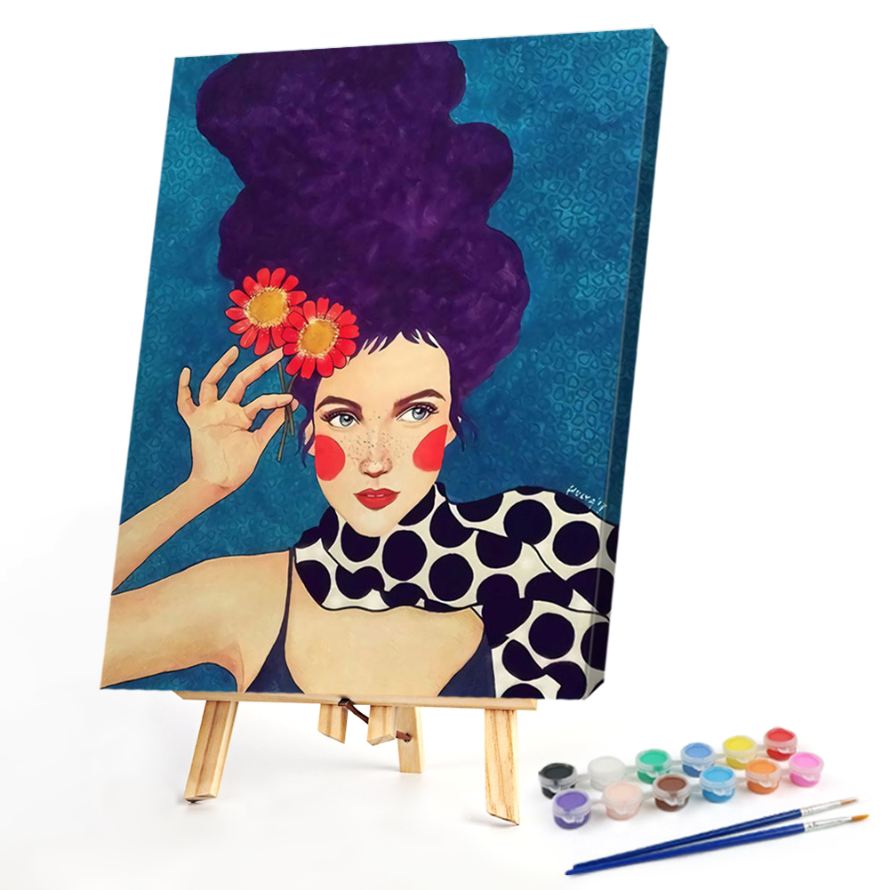 

40*50CM - Paint By Numbers - Girl, 501 Original