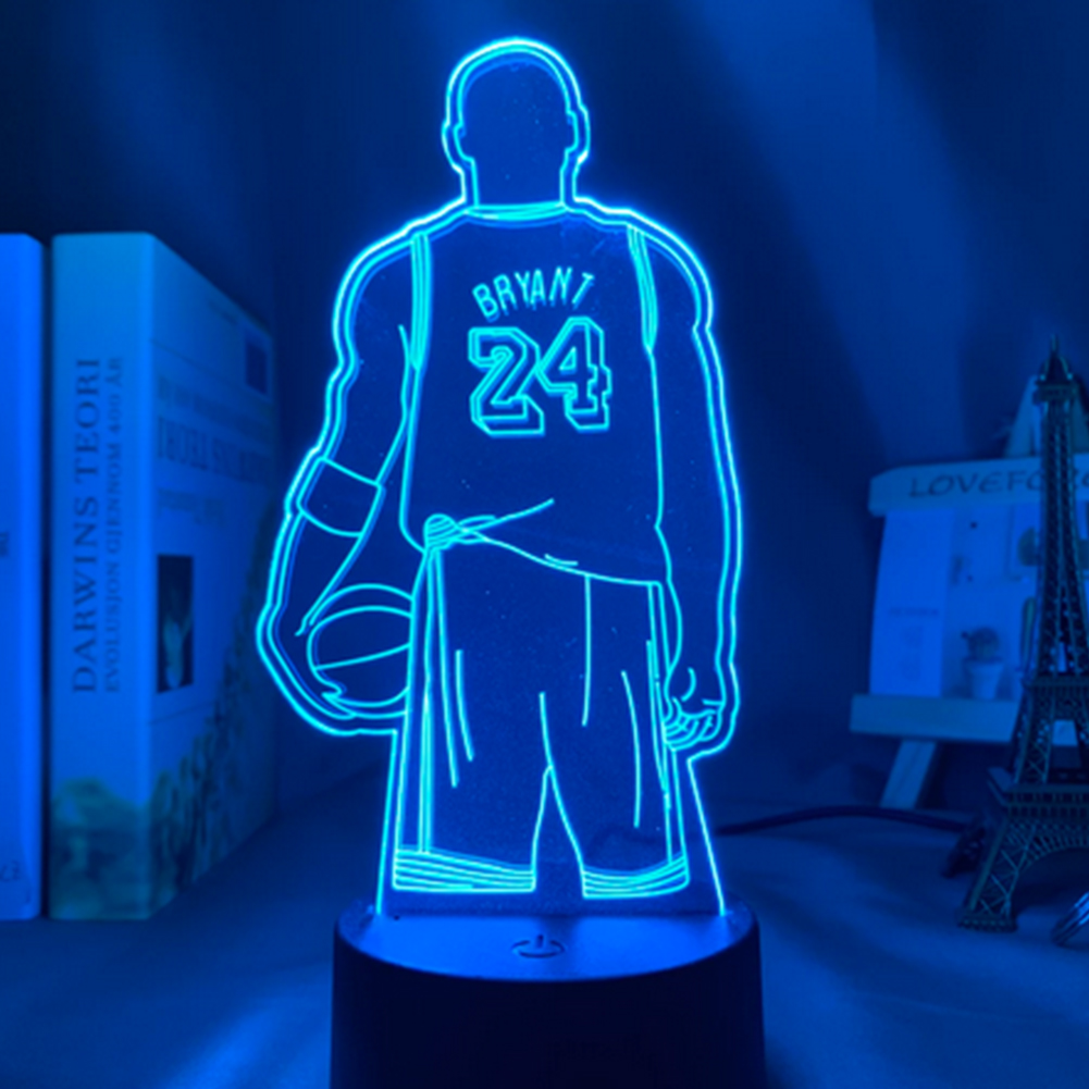 

3D Basketball Star Night Light Touch Remote Control Colorful LED Lamp, 501 Original