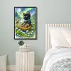Cat and Bird Full DIY 5D Round Drill Diamond Art Kits Large Size 40*60cm Diamond Dots Paintings Picture Arts Craft Diamond Crystal Rhinestones Painting Kits for Adults/Beginners Gift Idea Home Decor