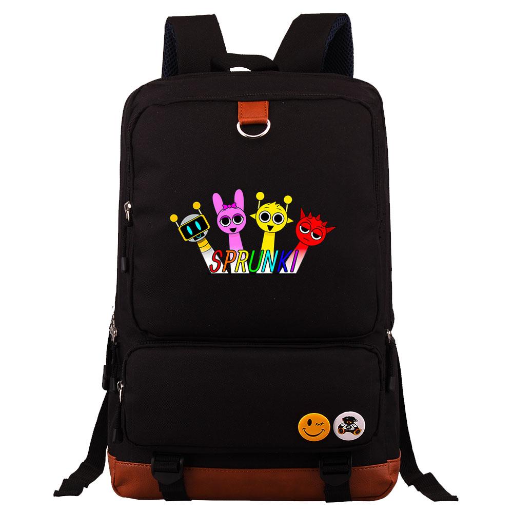 Mayoulove Sprunki Backpack Lightweight Design With Multiple Pockets For School And Outdoor Activities-Mayoulove