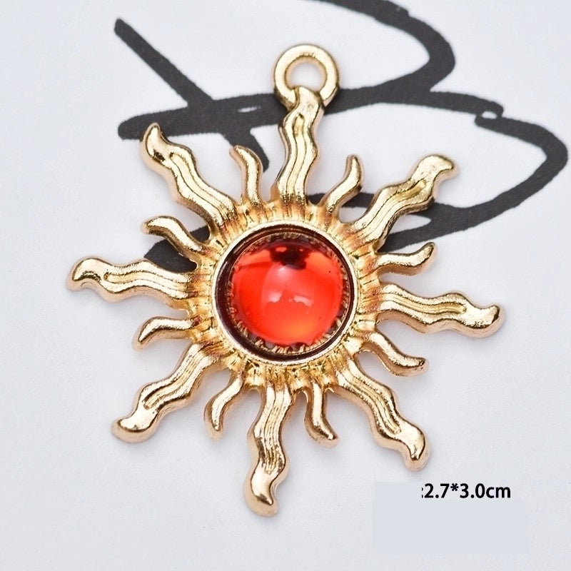 10 Pcs/package Minimalist Sun Alloy Plating Inlay Jewelry Accessories