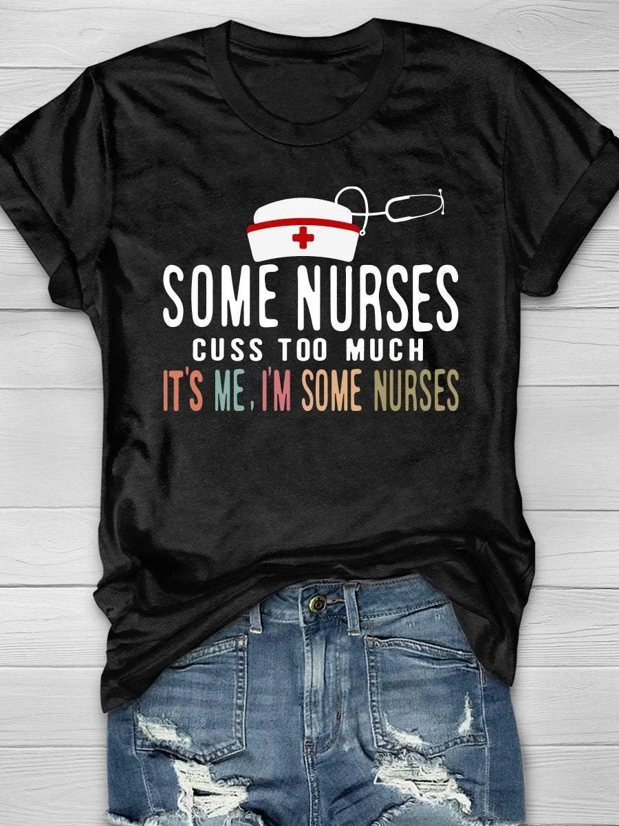 Nurse Life Print Short Sleeve T-shirt