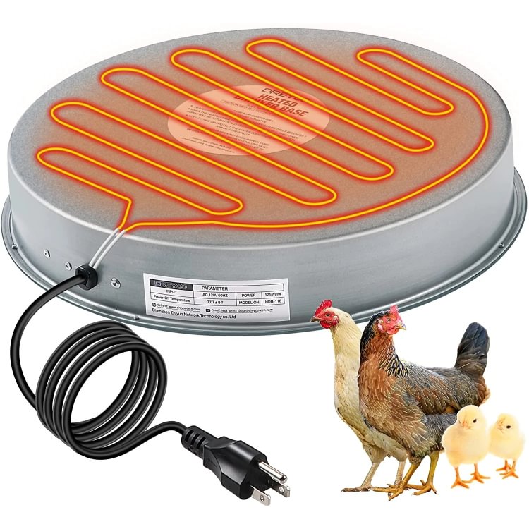 Poultry Chicken Water Heater  Heated Chicken Water for Winter Automatic Chicken Water