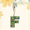 >SALE<DIY Pocket Mirror Handmade Gem Keychains Letters Lady Bag Pendant 60x70mm (F)