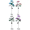 Solar LED Hydrangea Flower Light 10H Lighting Time Ground Plug Flower Light for Garden Pathway Patio Backyard Landscape Decor