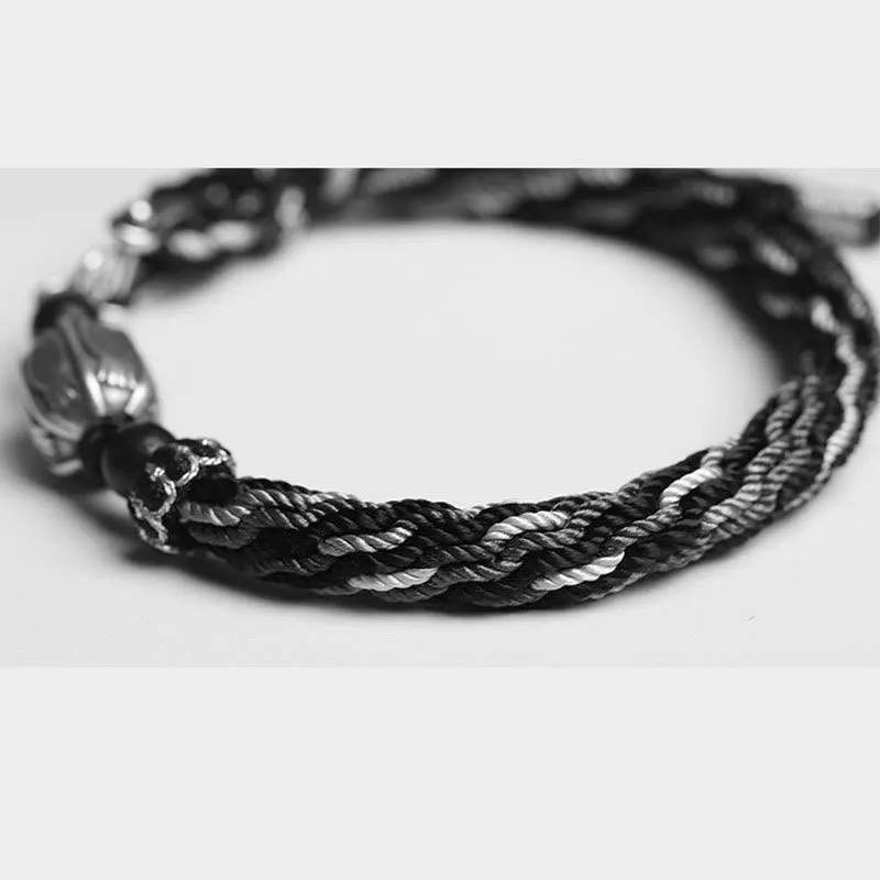 Koi Fish Wealth Reincarnation Knot Braid String Bracelet