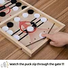 Large Fast Sling Puck Game - Super Sling Puck Board Games for a Family Game Night & Party with Friends | Wooden Hockey Table | Foosball Winner Rapid Battle Speed String Puck Game
