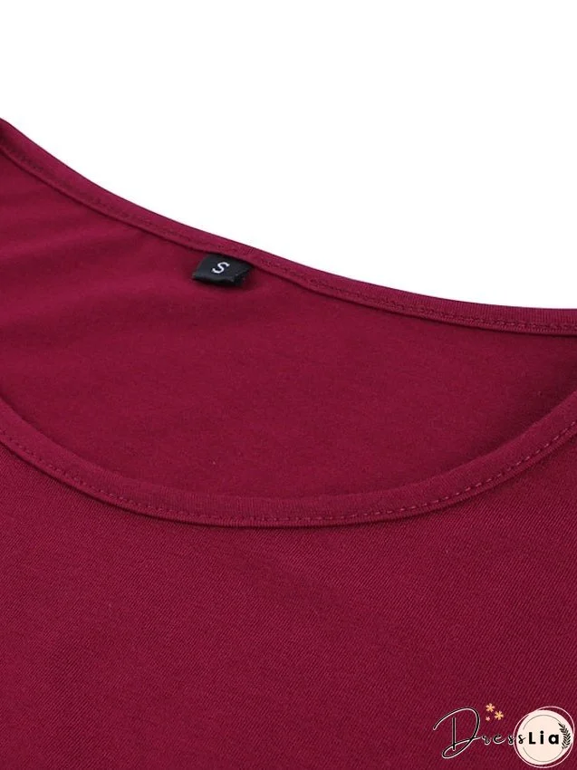 Bodycon Sheath Dress Church Dress Knee Length Dress Wine Dark Blue Long Sleeve Pure Color Ruched Fall Winter Crew Neck Stylish Winter Dress Fall Dress Slim S M L XL XXL 3XL 4XL 5XL for Women