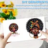 6PCS DIY Diamond Art Greeting Cards Black Girl Congratulations Cards & Gifts