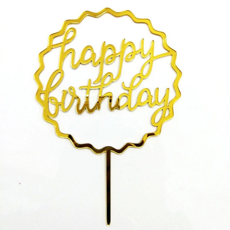 Letter Arylic Party Cake Decorating Supplies