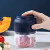 Electric Garlic Chopper 300ML Portable Cordless Mini Food Processor Rechargeable Vegetable Chopper Blender for Nuts Chili Onion Minced Meat and Spices