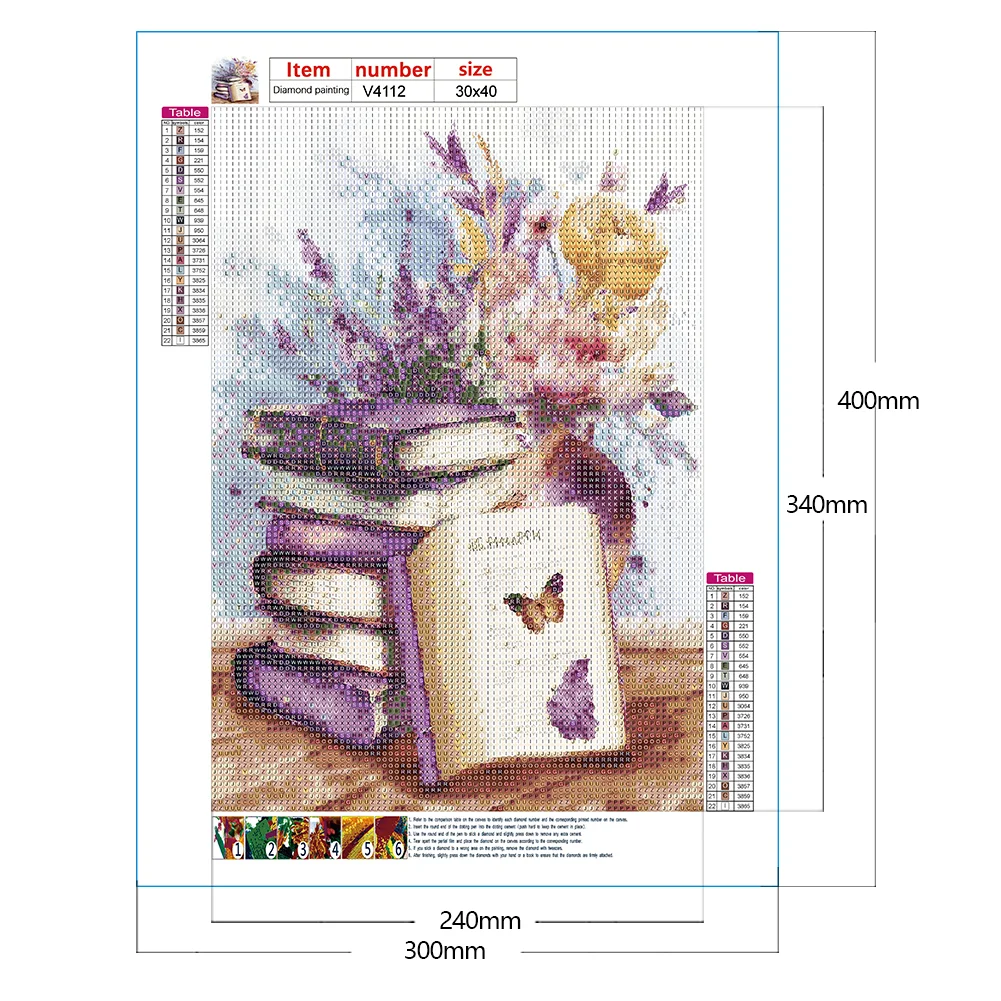 Diamond Painting - Full Round Drill - Lavender(30*40cm)