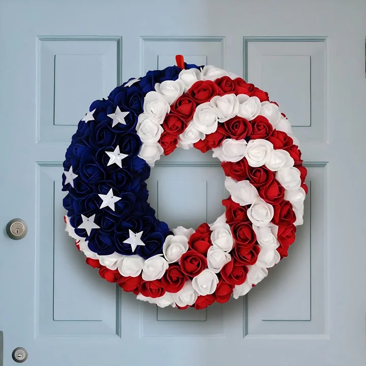 American Flag Wreath