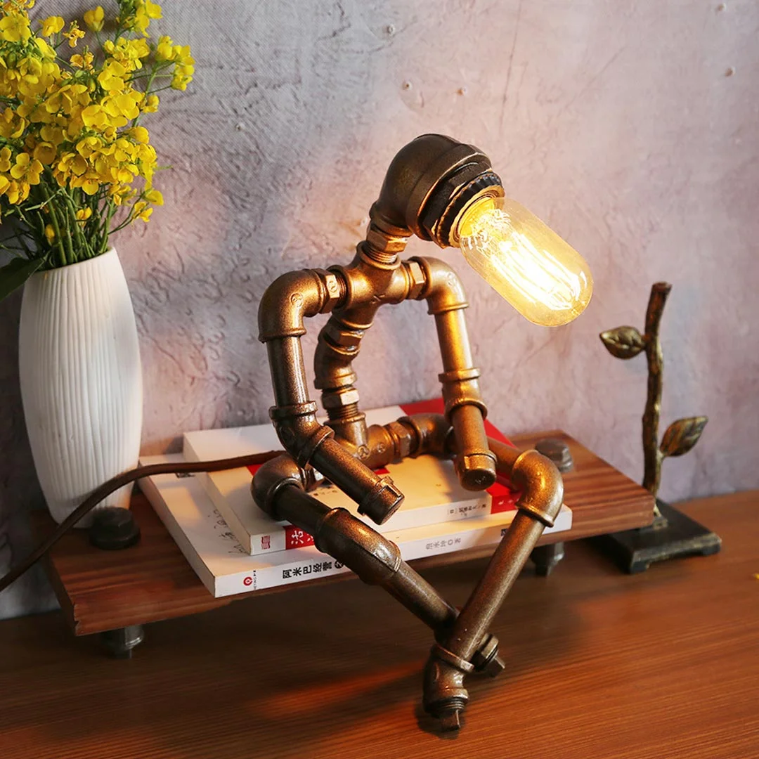 Industrial Robot Steampunk Lamp