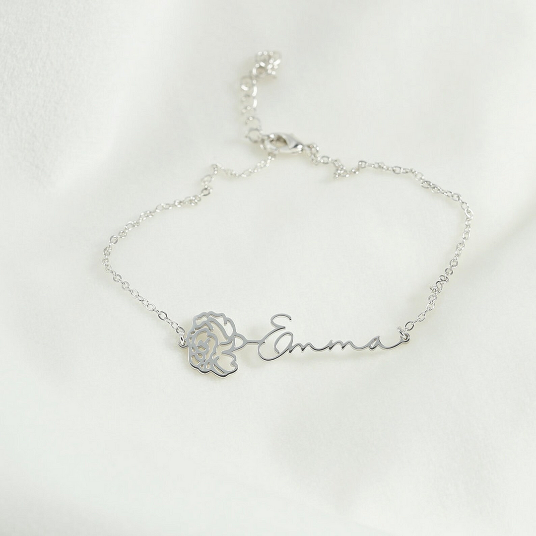 Birth Flower Bracelet WEARECALL