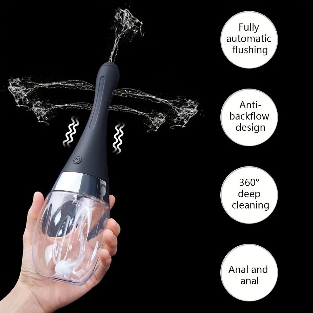 Rechargeable Electric Enema Bulb with 5-Hole Nozzle