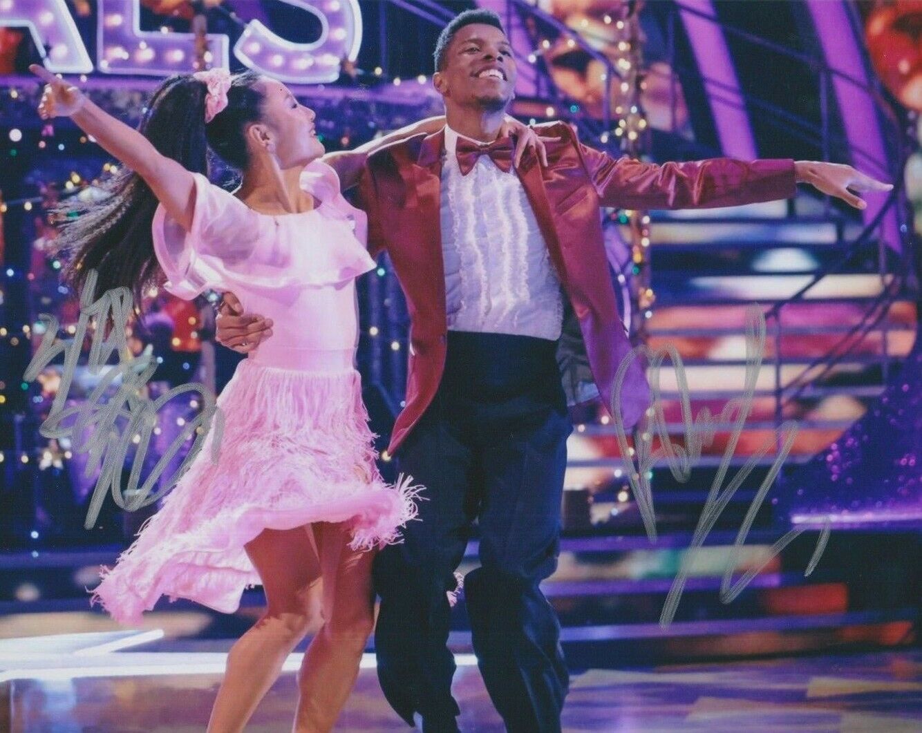 Rhys Stephenson / Nancy Xu **HAND SIGNED** 8x10 Photo Poster painting ~ Strictly Come Dancing