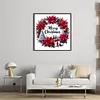 Christmas Wreath-18CT Stamped Cross Stitch 30*30cm/11.81*11.81in