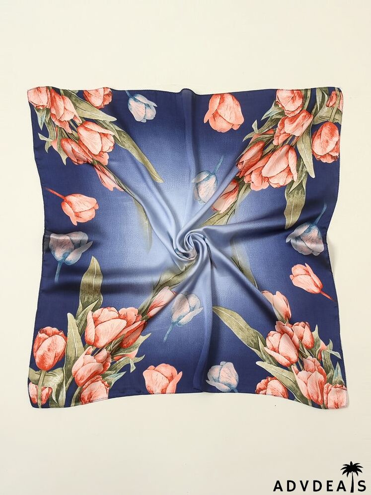 Flower Print Scarf