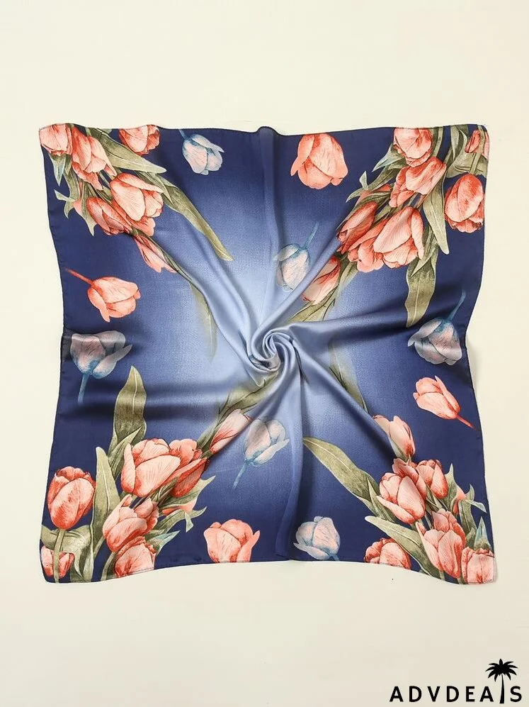 Flower Print Scarf