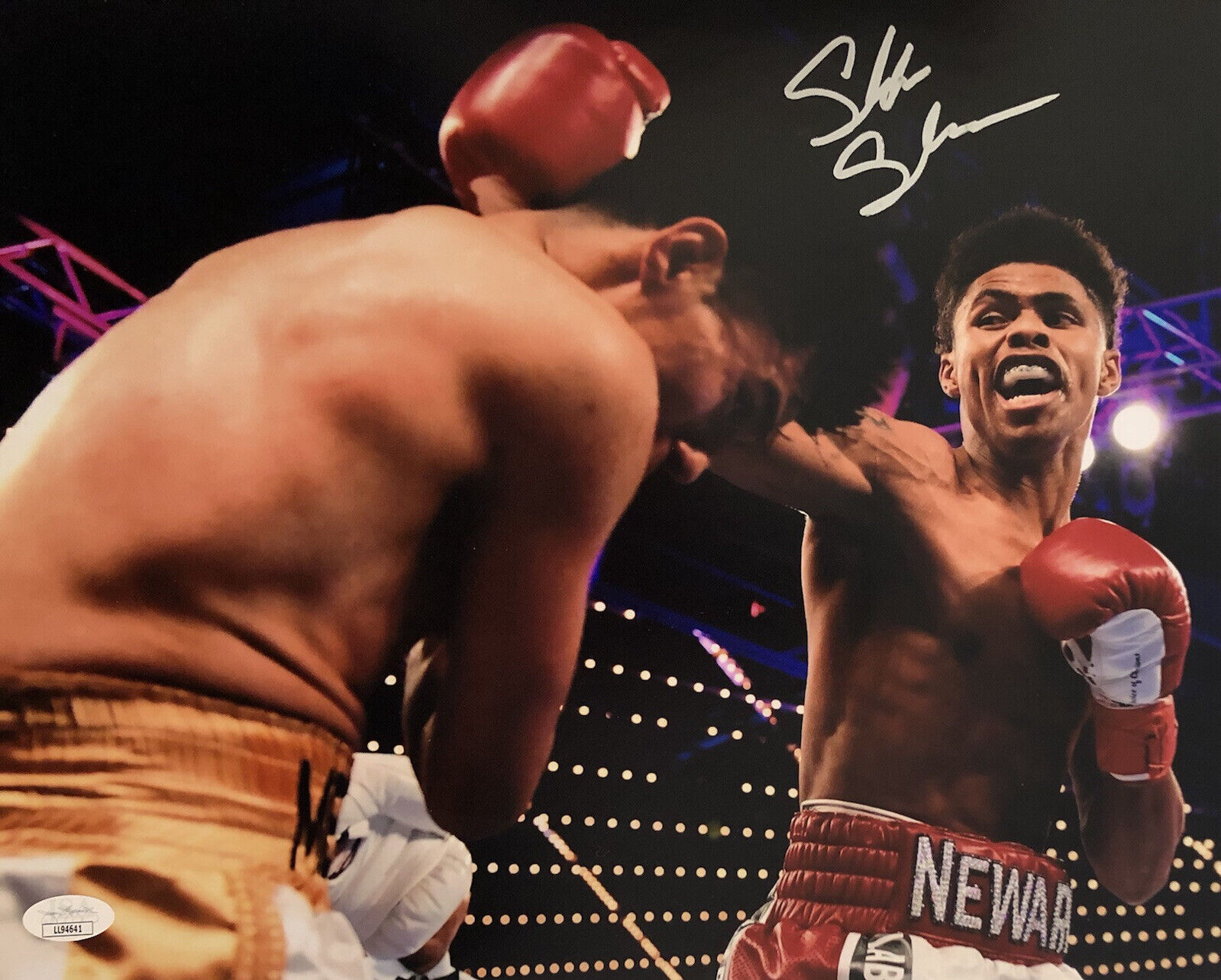 Shakur Stevenson Signed Autographed WBO 11x14 Photo Poster painting Champ JSA