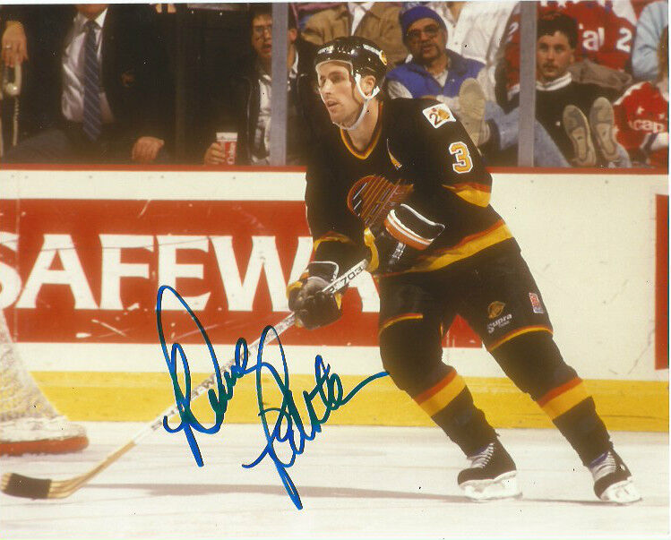 Vancouver Canucks Doug Lidster Signed Autographed 8x10 NHL Photo Poster painting COA A