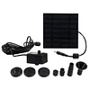 1.4W Solar Adjustable Fountain Pump with 7 Nozzles Solar Panel Kit for Bird Bath