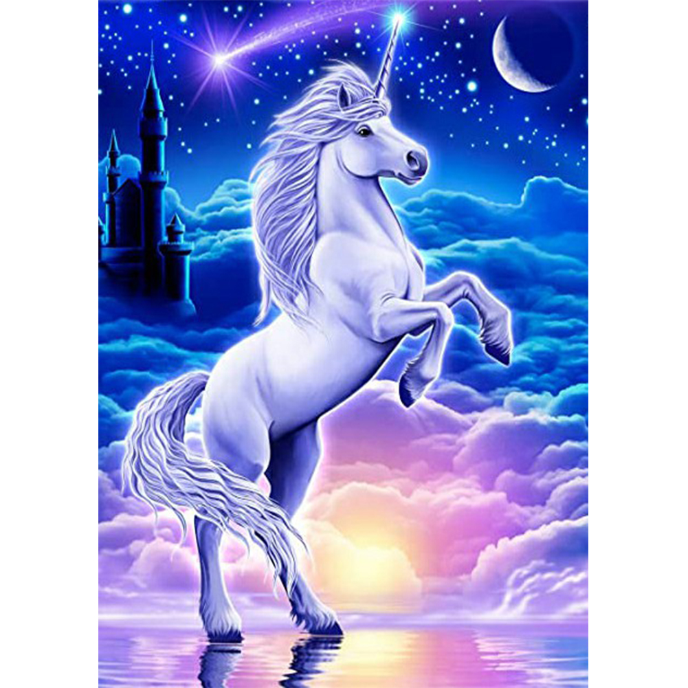 

Horn Horse - Round Drill Diamond Painting - 30*40CM, 501 Original