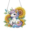 (US Only)Sunflower Horse 2D Flat DIY Diamond Painting Set Diamond Art Pendant Wall Decor