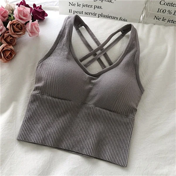 Beauty Back Bra Sexy Women Seamless Lenceria Push-up Cozy Bralette Cross Strap Underwear Wiereless Lingerie нижнее белье женское