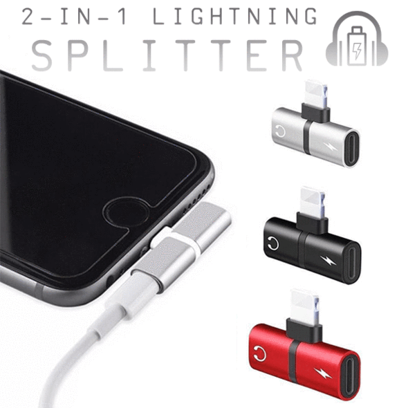 2-in-1 iPhone Lightning Splitter