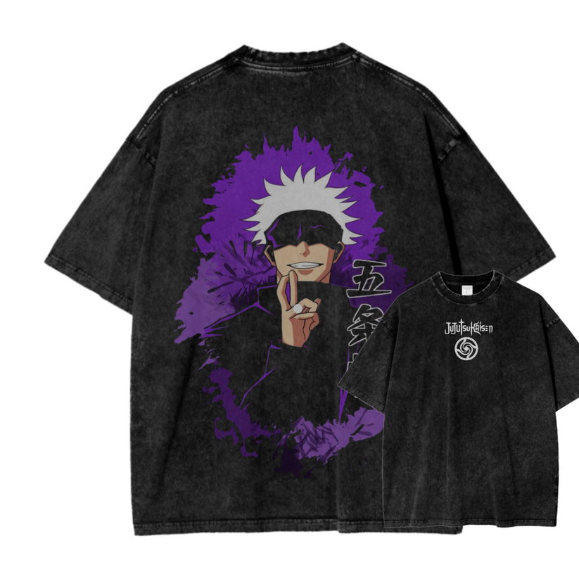 Jujutsu Kaisen Anime Oversize Washed T-Shirt
