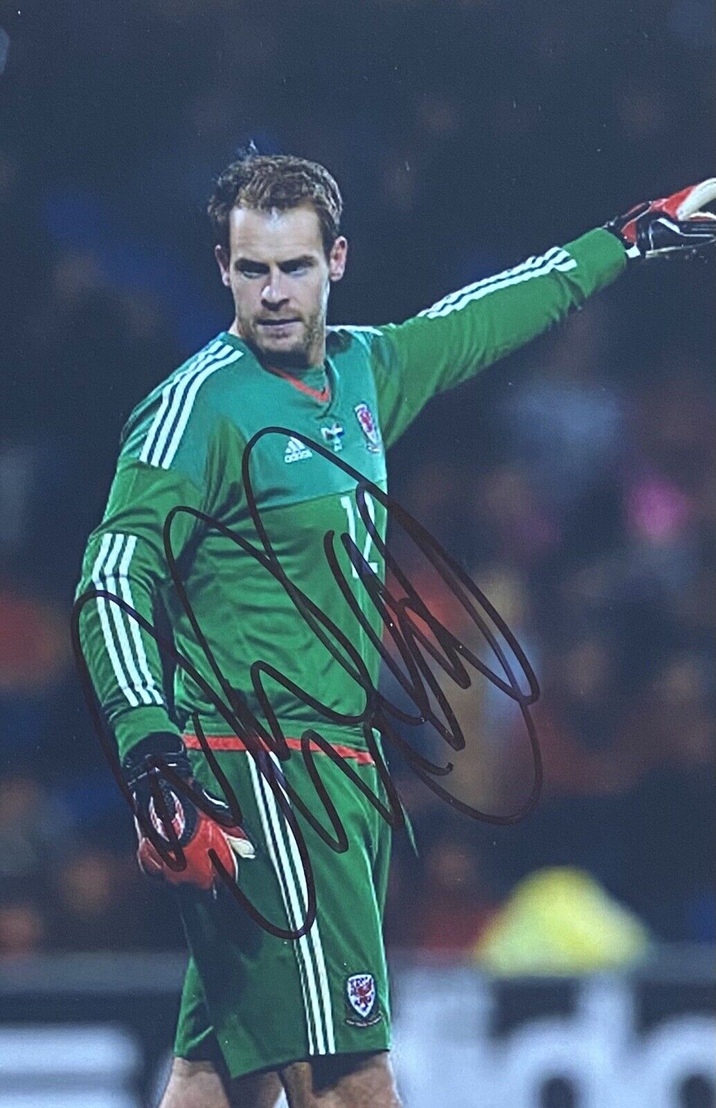 Owain Fon Williams Genuine Hand Signed Wales 6X4 Photo Poster painting