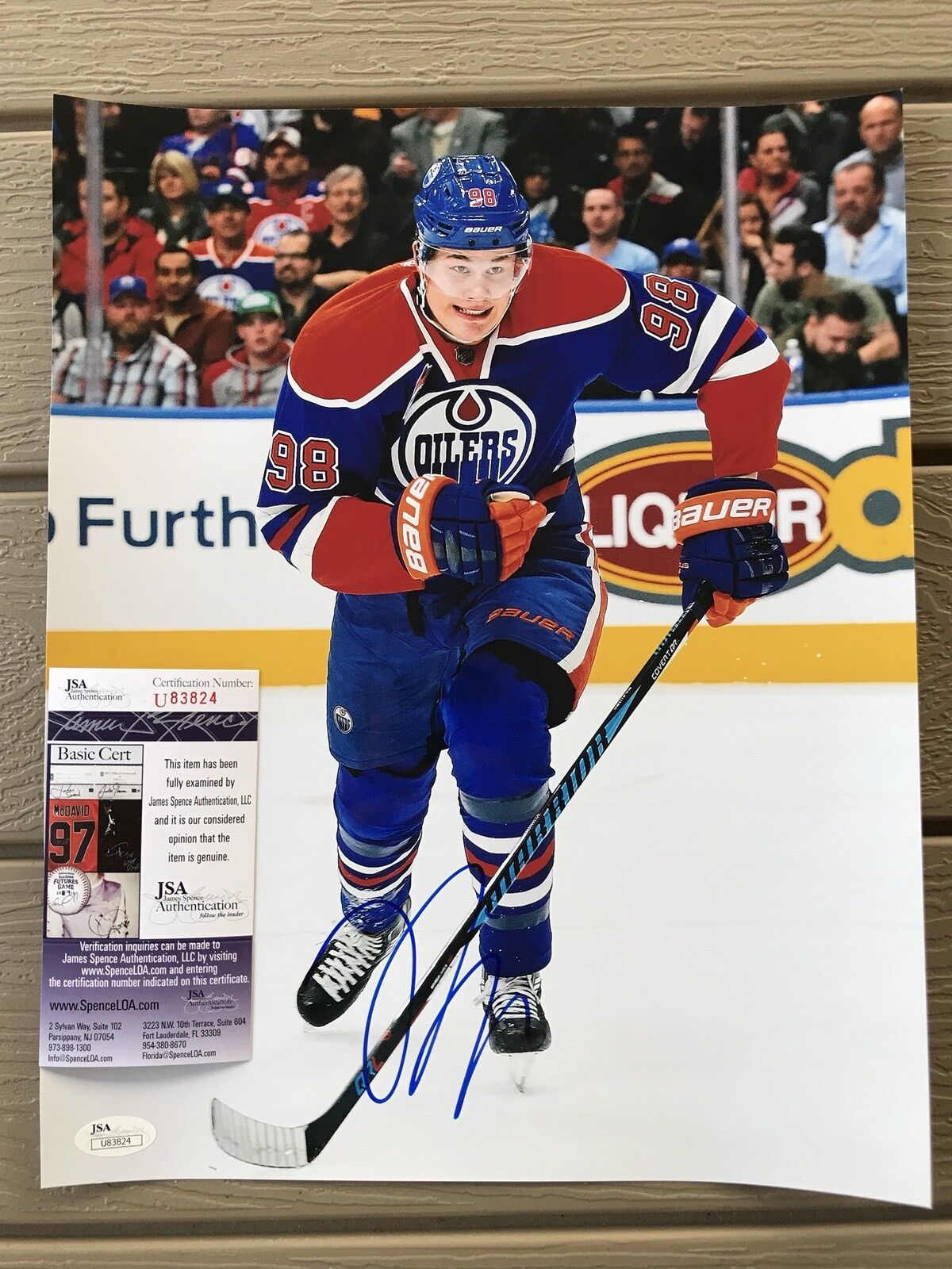 JESSE PULJUJARVI Signed Autograph 11x14 Photo Poster painting Edmonton Oilers NHL Auto JSA COA 2