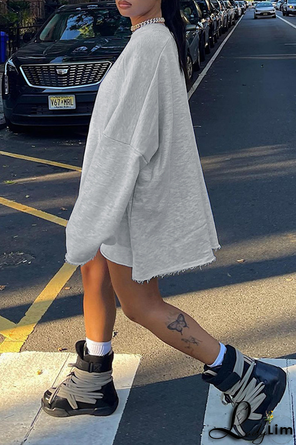 Green Casual Print Patchwork O Neck Straight Dresses