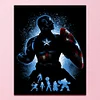11CT Captain America - Stamped Cross Stitch Kits