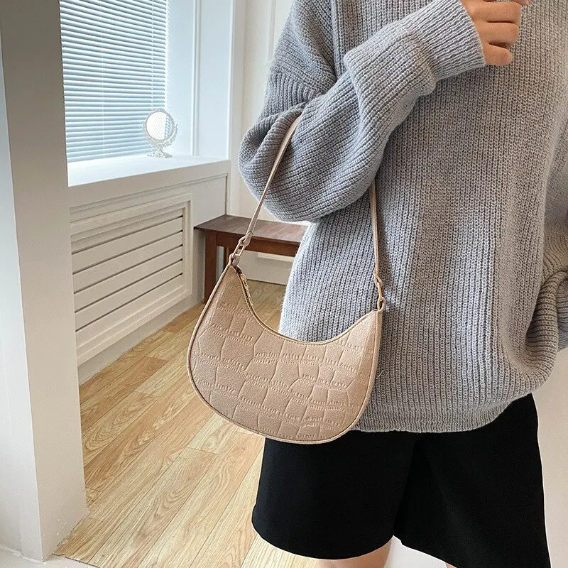 Fashion Women Handbag Solid Color Casual Mini Underarm Bag Female Green Chain Shoulder Pouch Hot sale Ladies Leather Tote bag