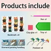 4Pcs DIY Cat Diamond Painting Bookmarks
