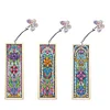3Pcs DIY Flower Diamond Painting Bookmarks