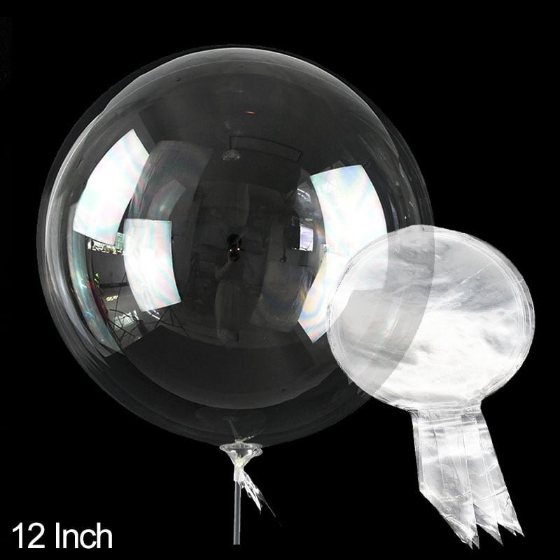 10pcs 10-24inch Transparent Bobo Bubble Balloon Clear Inflatable Air Helium Globos Wedding Birthday Party Decoration Baby Shower