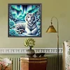 Diamond Painting - Full Round Drill - White Tiger(Canvas|40*40cm)