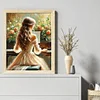 Piano Girl - 14CT Stamped Cross Stitch - 45*55cm - Character