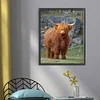 Highland Cow-11CT Stamped Cross Stitch 40*50cm