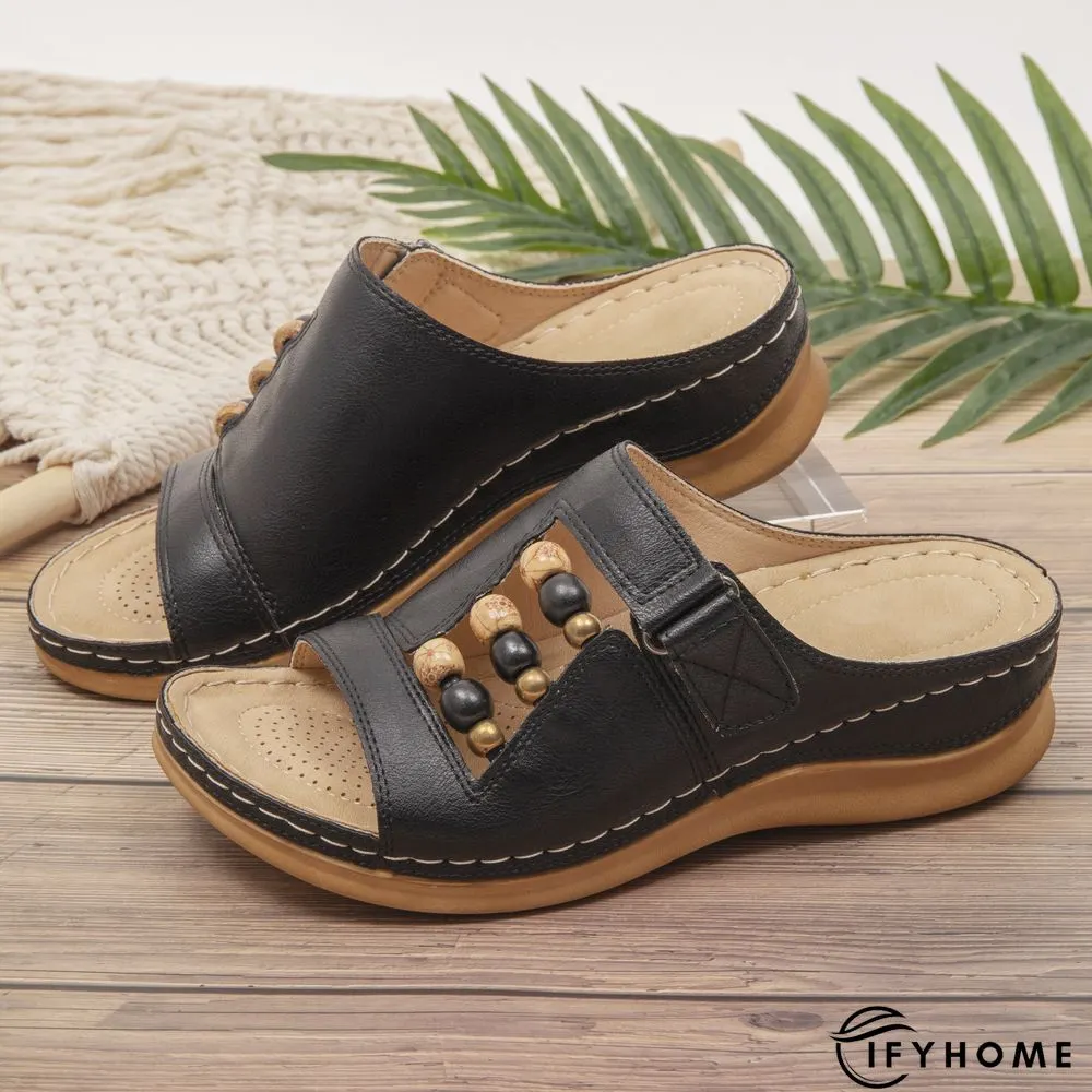 Leather Summer Slipper | IFYHOME